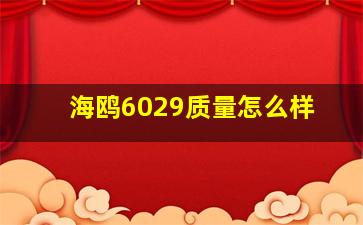 海鸥6029质量怎么样