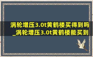 涡轮增压3.0t黄鹤楼买得到吗_涡轮增压3.0t黄鹤楼能买到吗