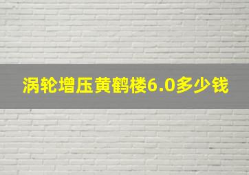 涡轮增压黄鹤楼6.0多少钱