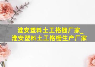 淮安塑料土工格栅厂家_淮安塑料土工格栅生产厂家