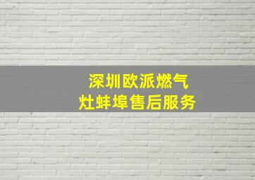 深圳欧派燃气灶蚌埠售后服务