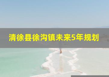 清徐县徐沟镇未来5年规划