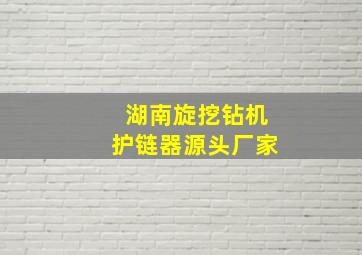 湖南旋挖钻机护链器源头厂家