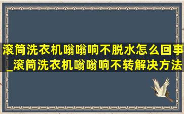 滚筒洗衣机嗡嗡响不脱水怎么回事_滚筒洗衣机嗡嗡响不转解决方法