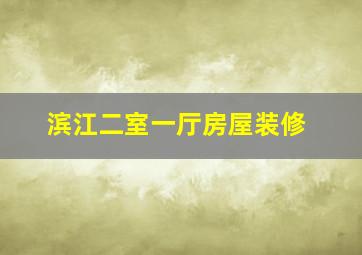 滨江二室一厅房屋装修