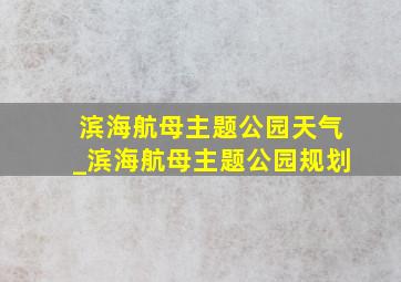 滨海航母主题公园天气_滨海航母主题公园规划