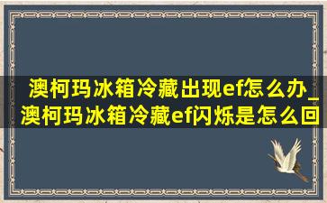 澳柯玛冰箱冷藏出现ef怎么办_澳柯玛冰箱冷藏ef闪烁是怎么回事