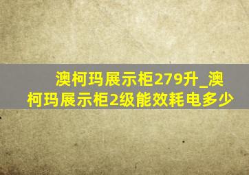 澳柯玛展示柜279升_澳柯玛展示柜2级能效耗电多少