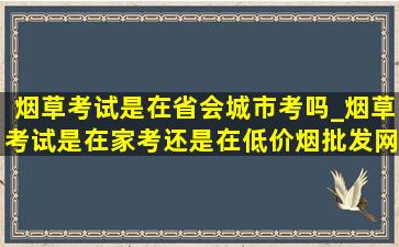 烟草考试是在省会城市考吗_烟草考试是在家考还是在(低价烟批发网)点考