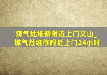 煤气灶维修附近上门文山_煤气灶维修附近上门24小时