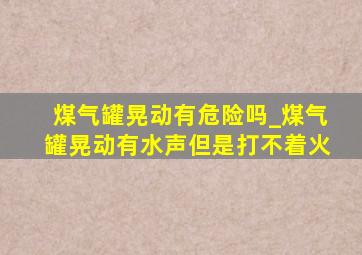 煤气罐晃动有危险吗_煤气罐晃动有水声但是打不着火