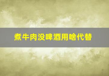 煮牛肉没啤酒用啥代替