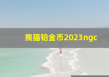 熊猫铂金币2023ngc