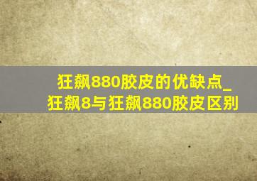 狂飙880胶皮的优缺点_狂飙8与狂飙880胶皮区别