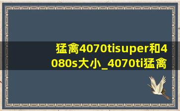 猛禽4070tisuper和4080s大小_4070ti猛禽和4080猛禽差距有多大