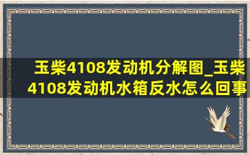 玉柴4108发动机分解图_玉柴4108发动机水箱反水怎么回事