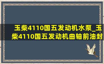 玉柴4110国五发动机水泵_玉柴4110国五发动机曲轴前油封