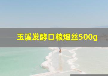 玉溪发酵口粮烟丝500g