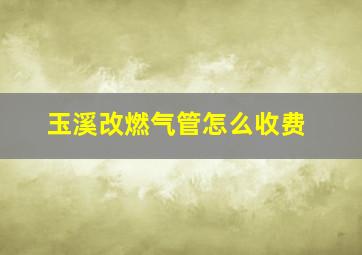 玉溪改燃气管怎么收费