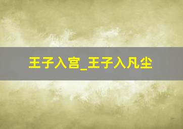 王子入宫_王子入凡尘