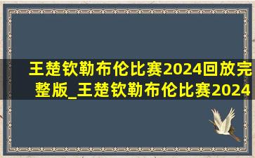 王楚钦勒布伦比赛2024回放完整版_王楚钦勒布伦比赛2024回放