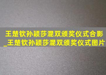 王楚钦孙颖莎混双颁奖仪式合影_王楚钦孙颖莎混双颁奖仪式图片