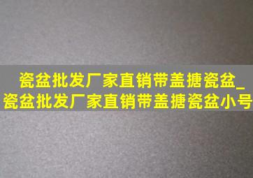 瓷盆批发厂家直销带盖搪瓷盆_瓷盆批发厂家直销带盖搪瓷盆小号