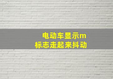 电动车显示m标志走起来抖动