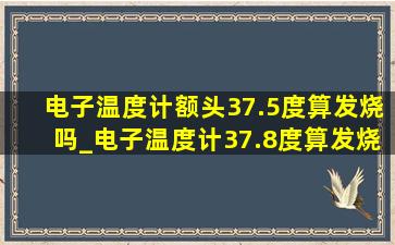 电子温度计额头37.5度算发烧吗_电子温度计37.8度算发烧吗