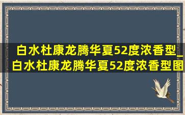 白水杜康龙腾华夏52度浓香型_白水杜康龙腾华夏52度浓香型图片