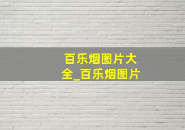 百乐烟图片大全_百乐烟图片