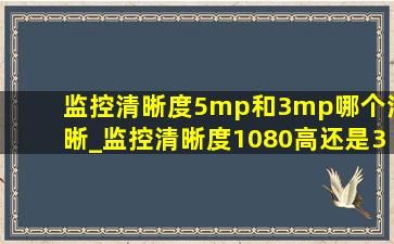 监控清晰度5mp和3mp哪个清晰_监控清晰度1080高还是3mp高