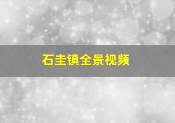 石圭镇全景视频