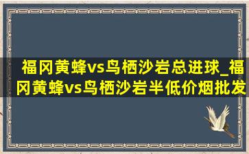 福冈黄蜂vs鸟栖沙岩总进球_福冈黄蜂vs鸟栖沙岩半(低价烟批发网)