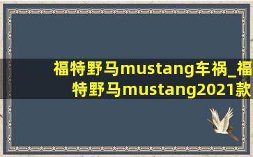 福特野马mustang车祸_福特野马mustang2021款