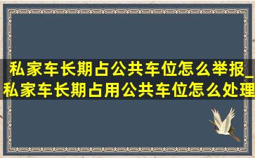 私家车长期占公共车位怎么举报_私家车长期占用公共车位怎么处理