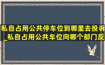 私自占用公共停车位到哪里去投诉_私自占用公共车位向哪个部门反映