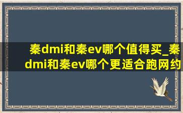 秦dmi和秦ev哪个值得买_秦dmi和秦ev哪个更适合跑网约车