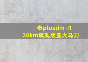 秦plusdm-i120km旗舰版最大马力