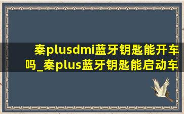 秦plusdmi蓝牙钥匙能开车吗_秦plus蓝牙钥匙能启动车吗