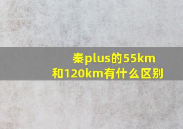 秦plus的55km和120km有什么区别