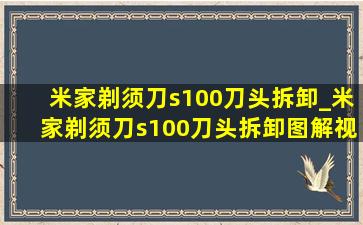 米家剃须刀s100刀头拆卸_米家剃须刀s100刀头拆卸图解视频