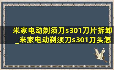 米家电动剃须刀s301刀片拆卸_米家电动剃须刀s301刀头怎么拆