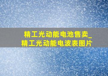 精工光动能电池售卖_精工光动能电波表图片