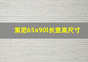 索尼65x90l长宽高尺寸