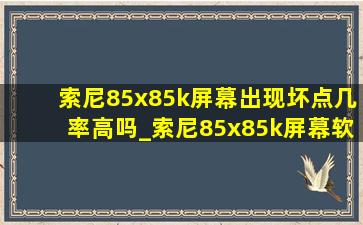 索尼85x85k屏幕出现坏点几率高吗_索尼85x85k屏幕软是正常的吗