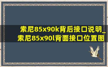 索尼85x90k背后接口说明_索尼85x90l背面接口位置图