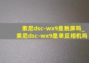 索尼dsc-wx9是触屏吗_索尼dsc-wx9是单反相机吗