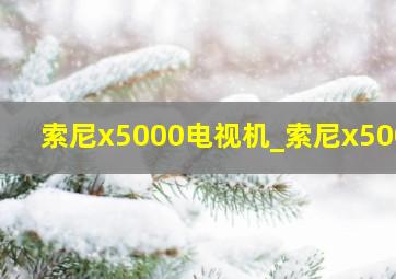 索尼x5000电视机_索尼x5000