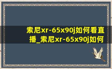 索尼xr-65x90j如何看直播_索尼xr-65x90j如何看电视直播